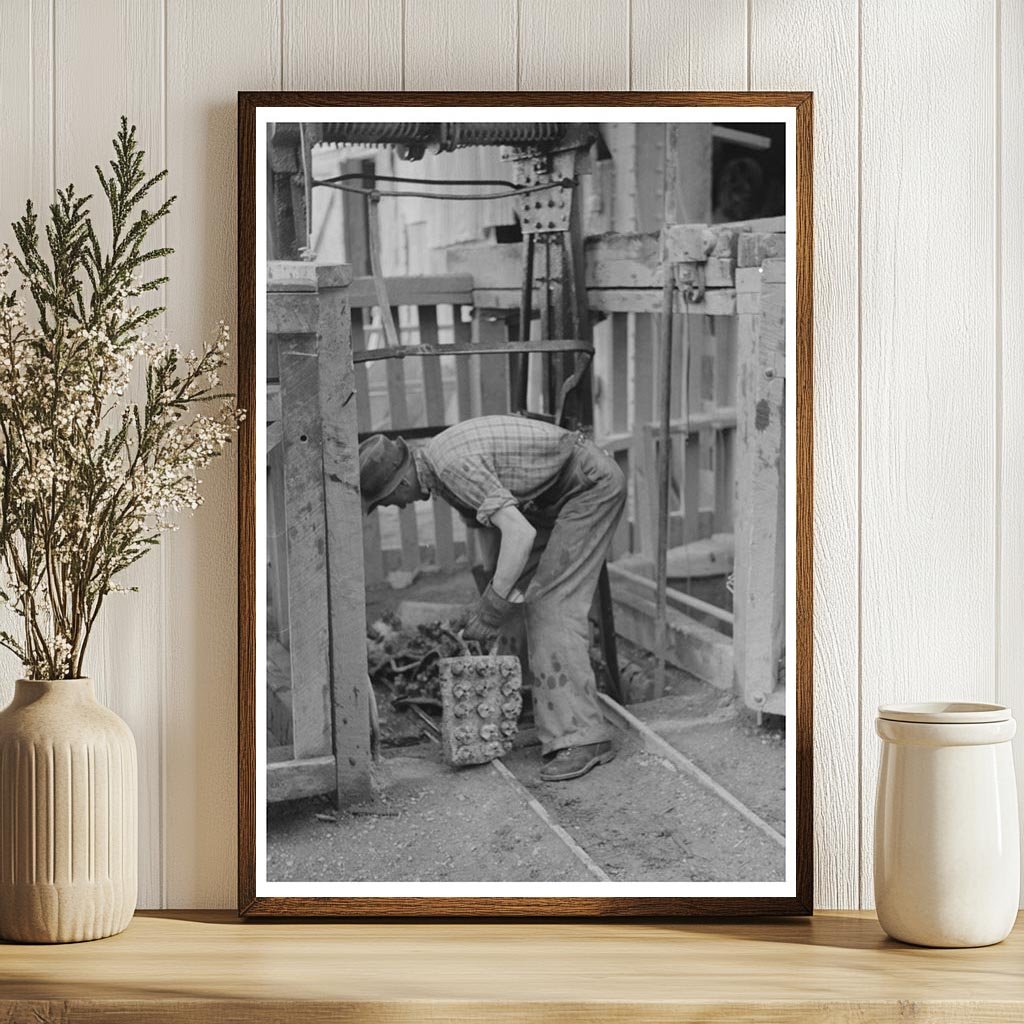 Miners Emerging from Cage in Mogollon New Mexico 1940