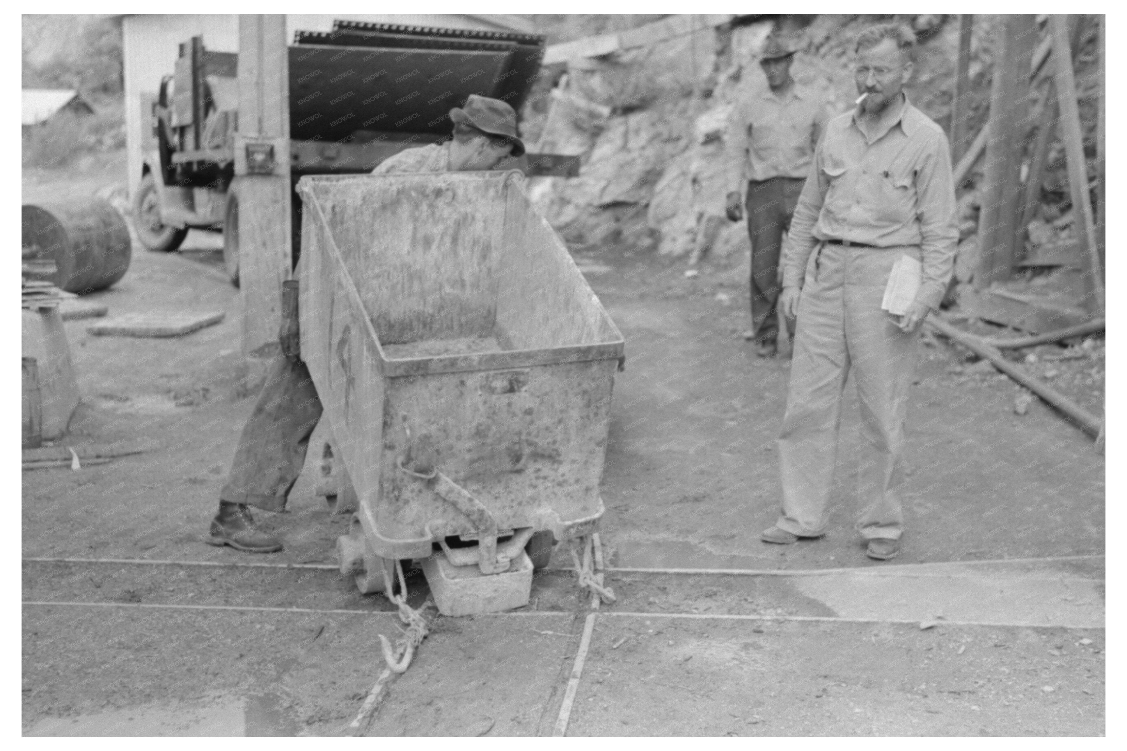 Vintage 1940 Ore Car on Narrow Gauge Railroad in Mogollon