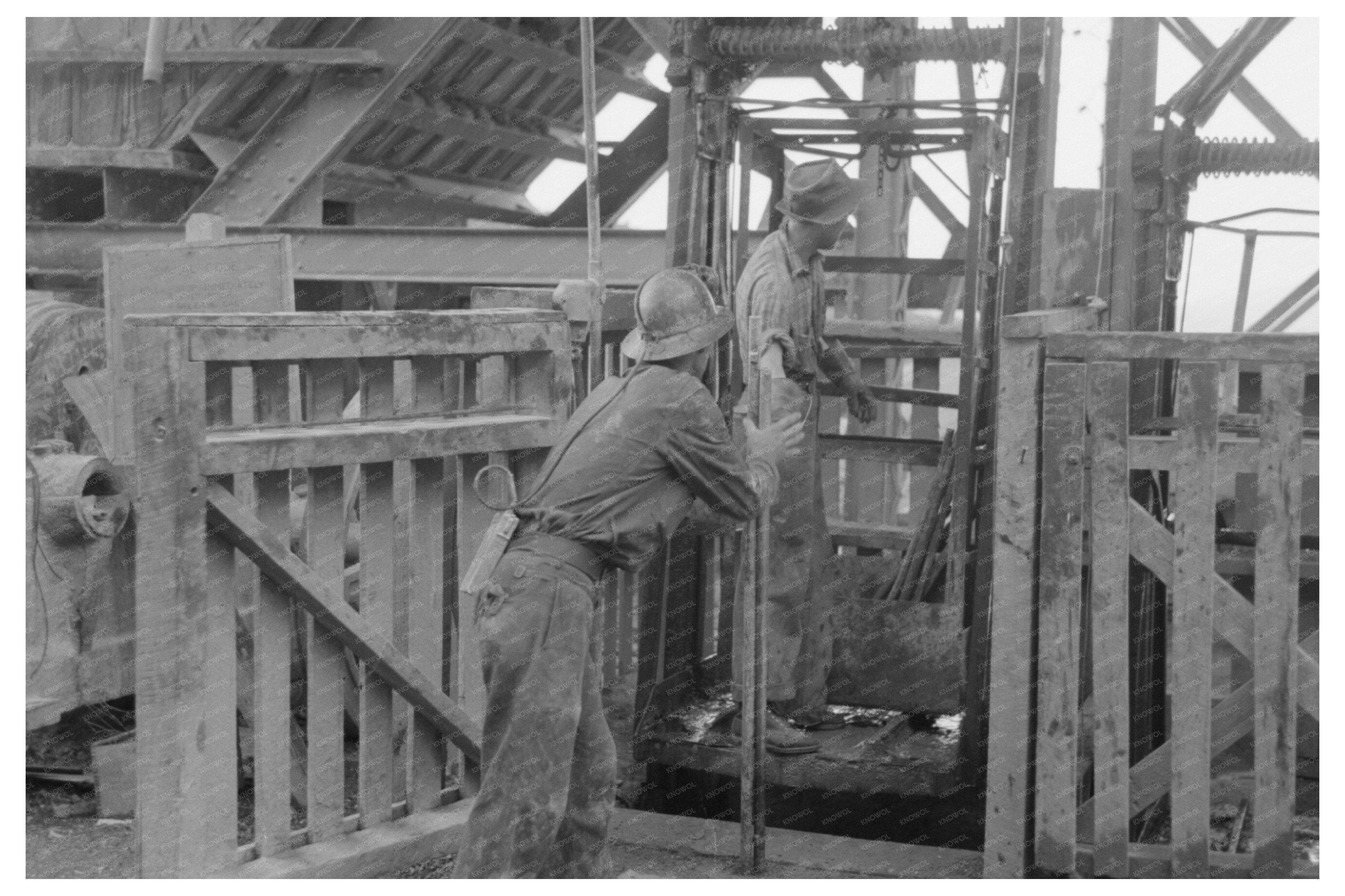 Miners Loading Drilling Equipment in Mogollon 1940