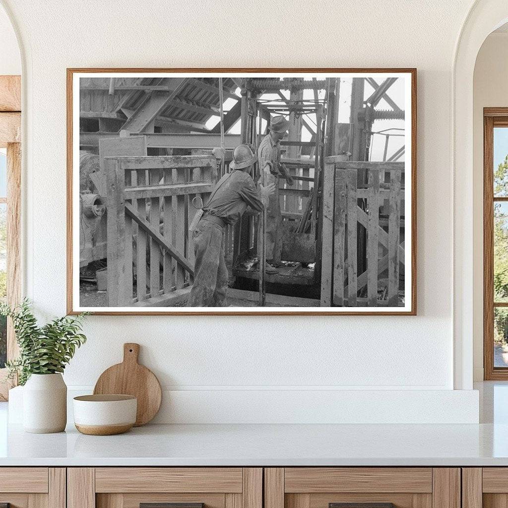 Miners Loading Drilling Equipment in Mogollon 1940