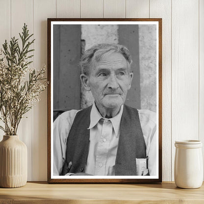 Elderly Man from Mogollon New Mexico June 1940 Vintage Photo