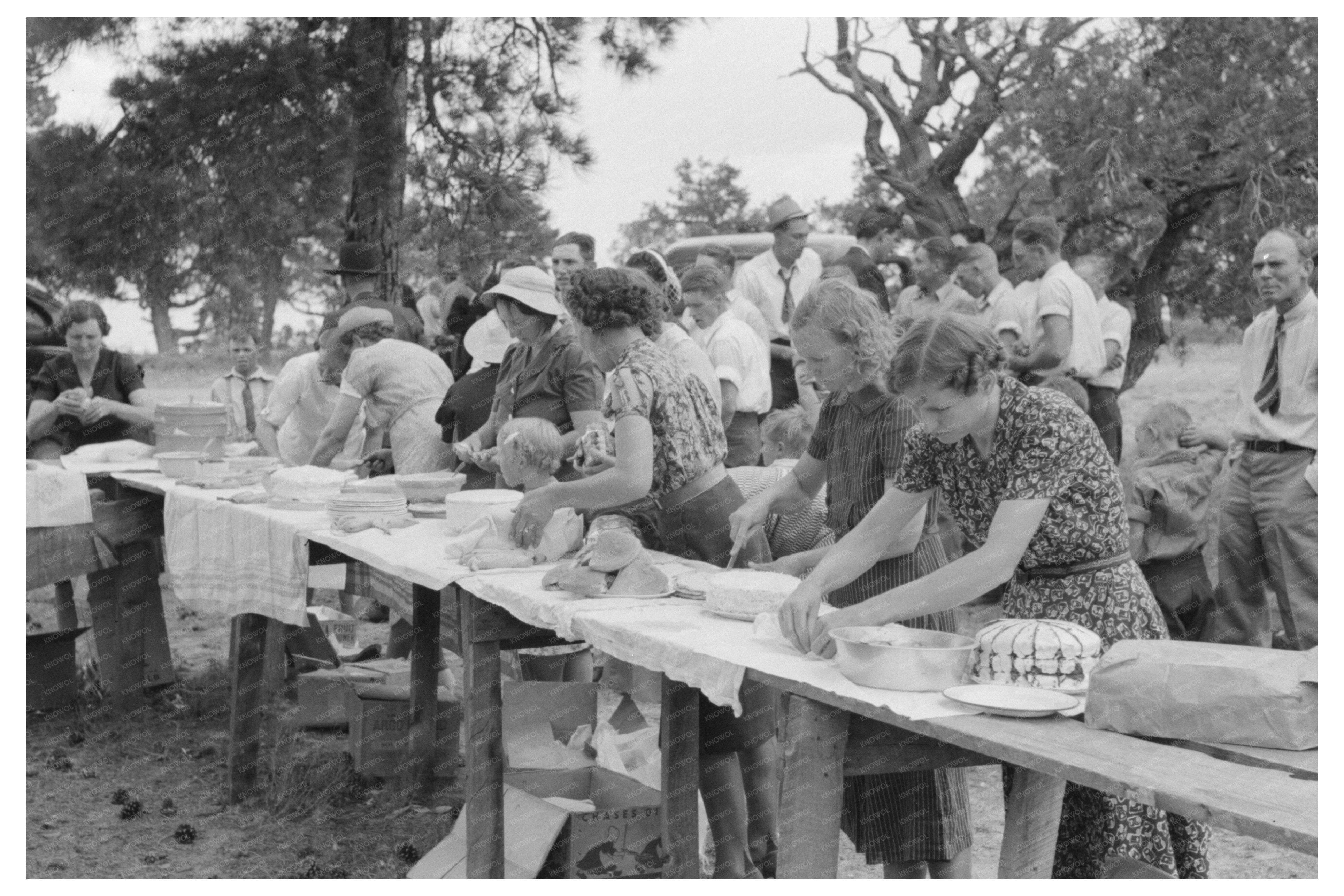 Community Gathering in Pie Town New Mexico 1940