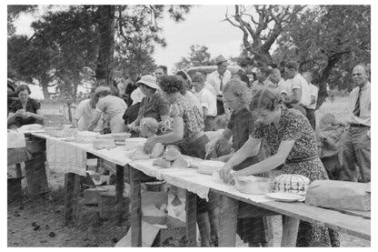 Community Gathering in Pie Town New Mexico 1940