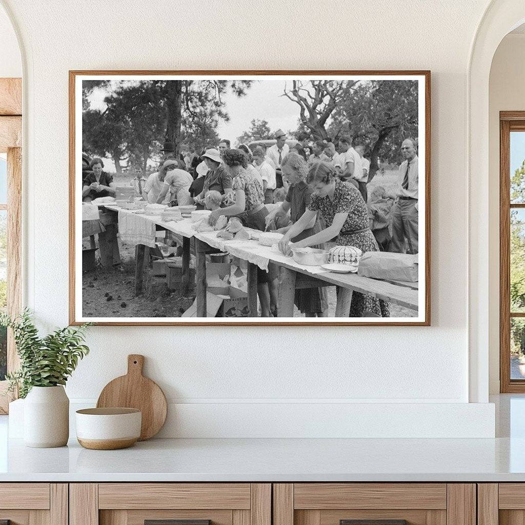 Community Gathering in Pie Town New Mexico 1940