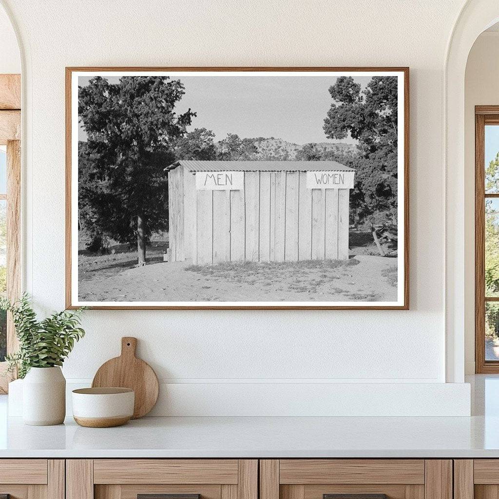 Public Privies in Pie Town New Mexico 1940