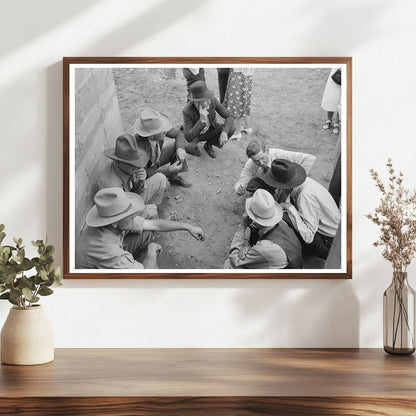 Cowboys in Rodeo Event Quemado New Mexico 1940