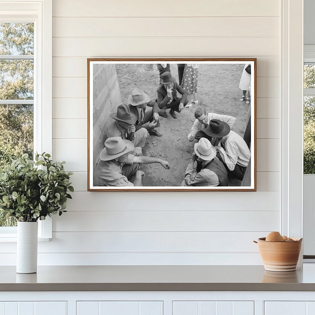 Cowboys in Rodeo Event Quemado New Mexico 1940