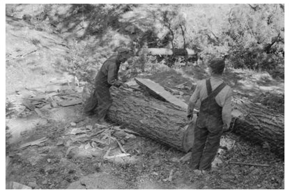 Laborers at Tie-Cutting Camp Pie Town New Mexico 1940