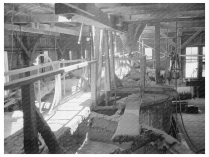 Gold Ore Mixing Tanks at Mogollon Mine June 1940