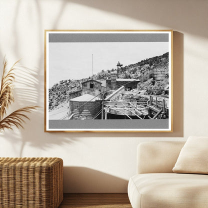 Gold Mine in Mogollon New Mexico June 1940 Vintage Photo
