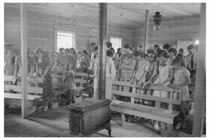 Community Sing Event in Pie Town New Mexico 1940