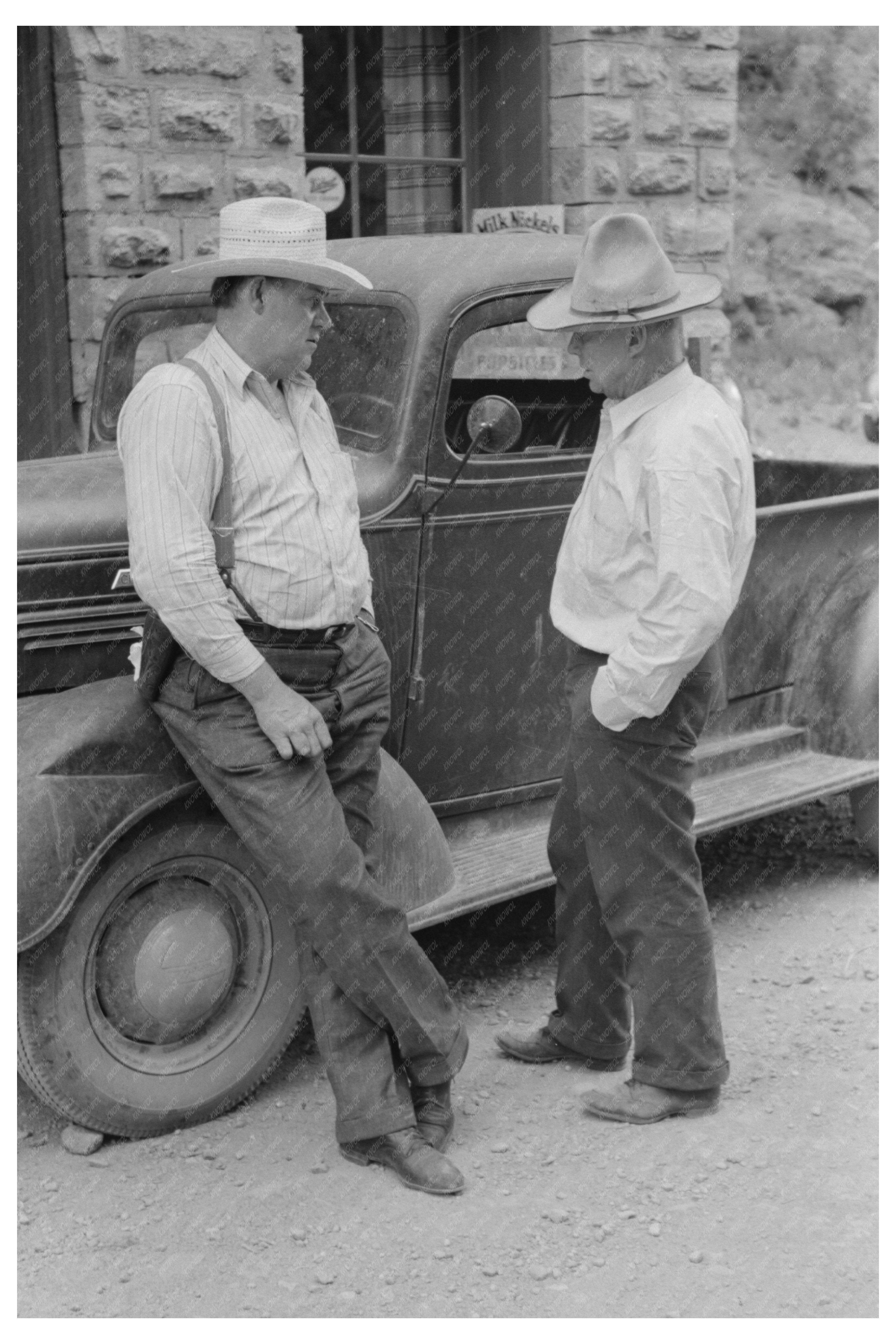 Mogollon New Mexico Law Enforcement June 1940 Vintage Photo