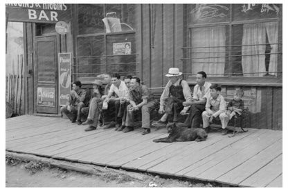 Men on Boardwalk in Mogollon New Mexico 1940