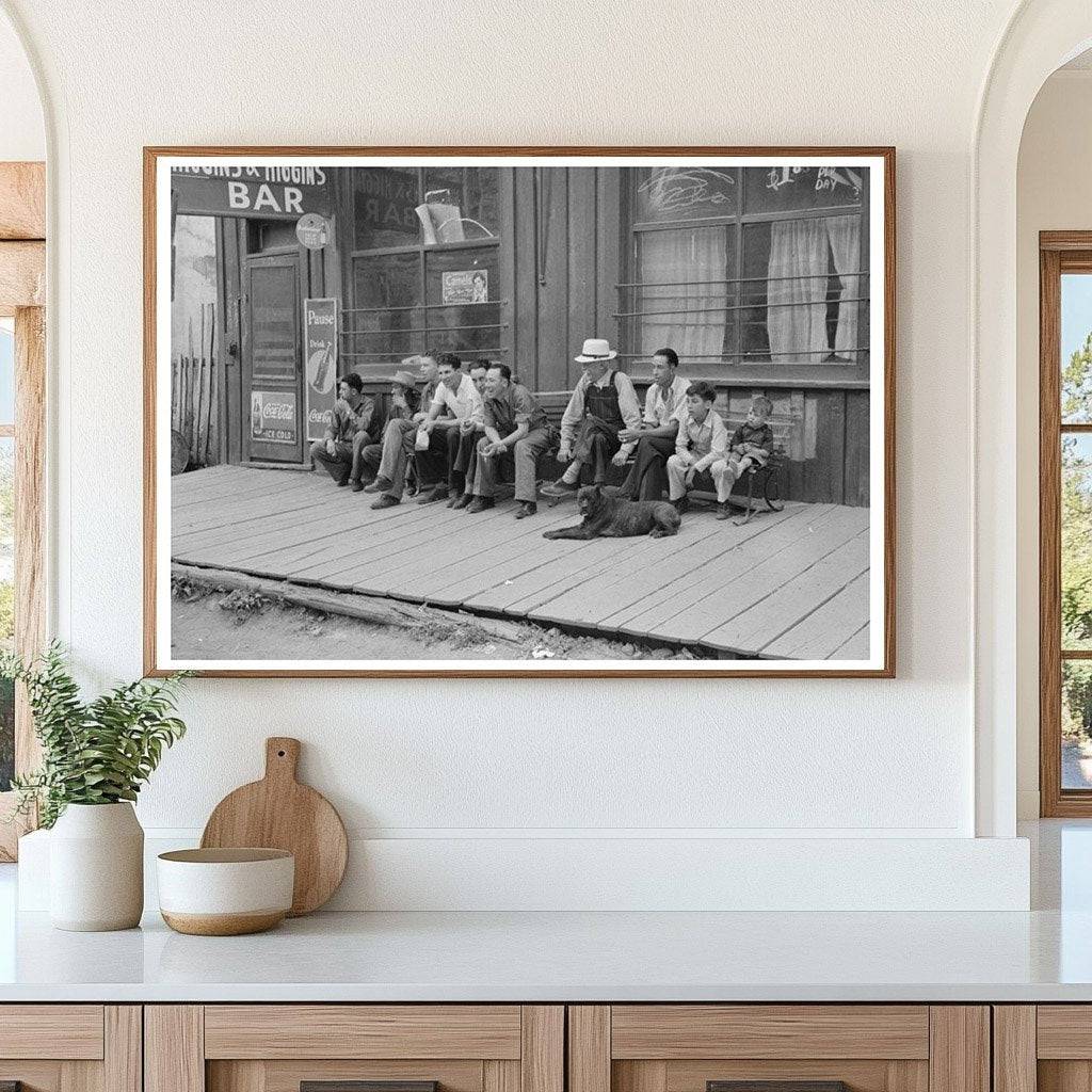 Men on Boardwalk in Mogollon New Mexico 1940