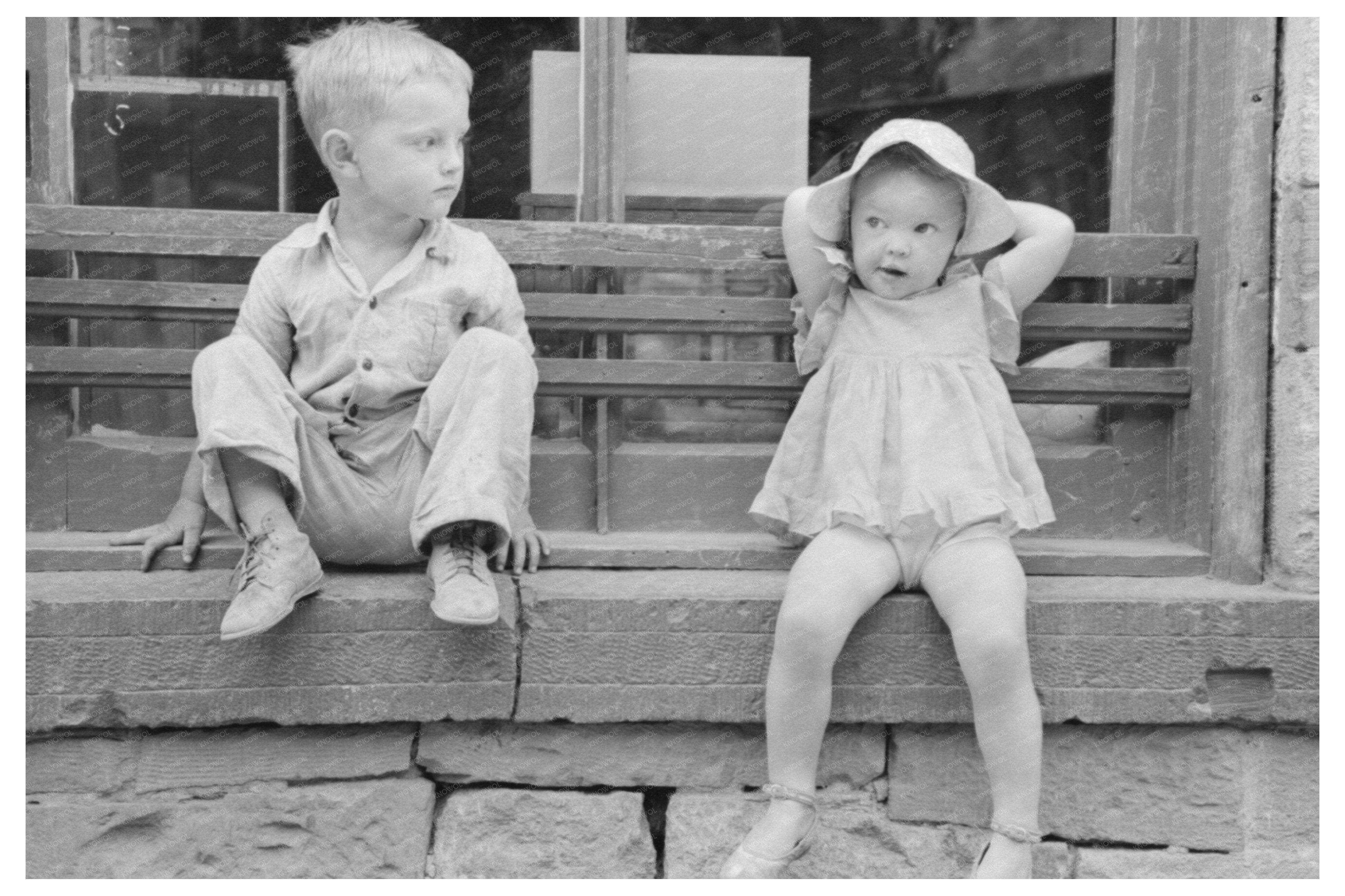 Children of gold miners in Mogollon New Mexico 1940