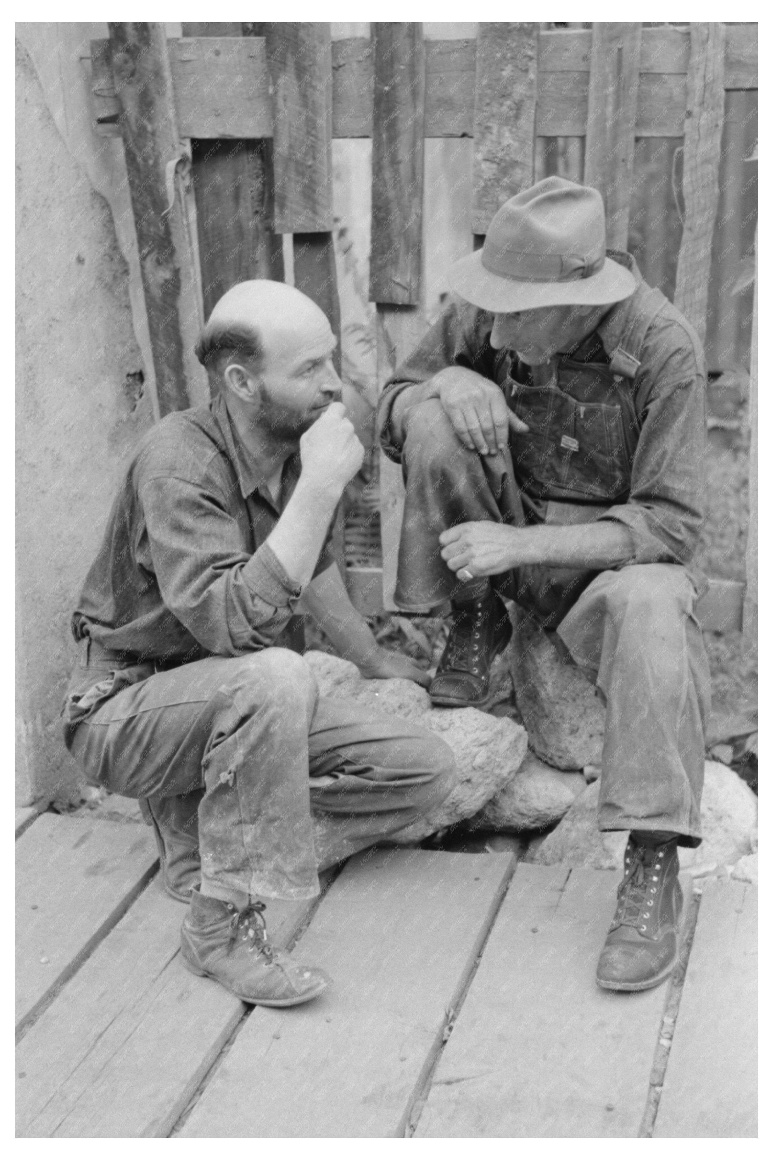 Gold Miners in Mogollon New Mexico June 1940