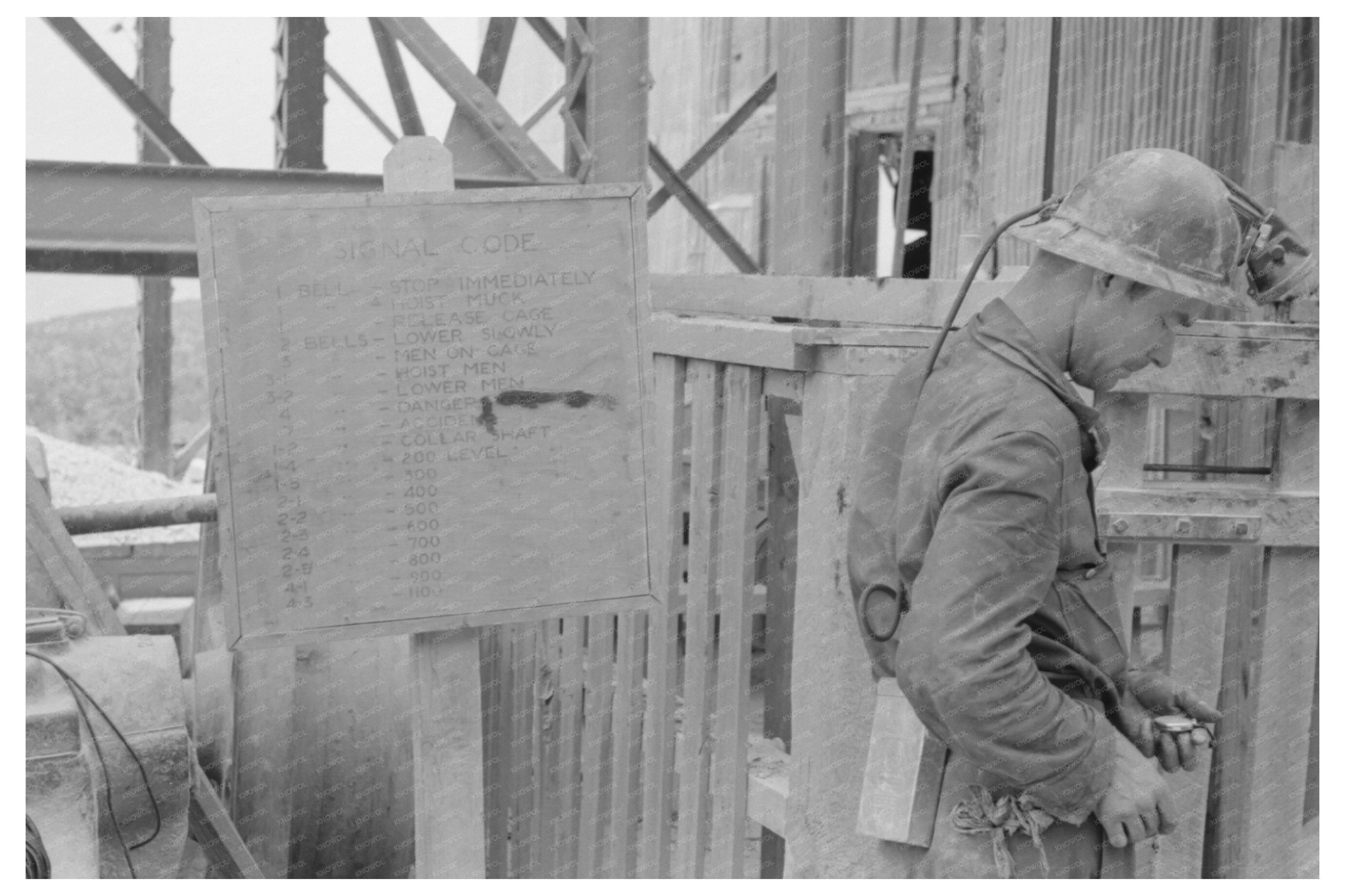 Gold Miner Checking Watch in Mogollon New Mexico 1940