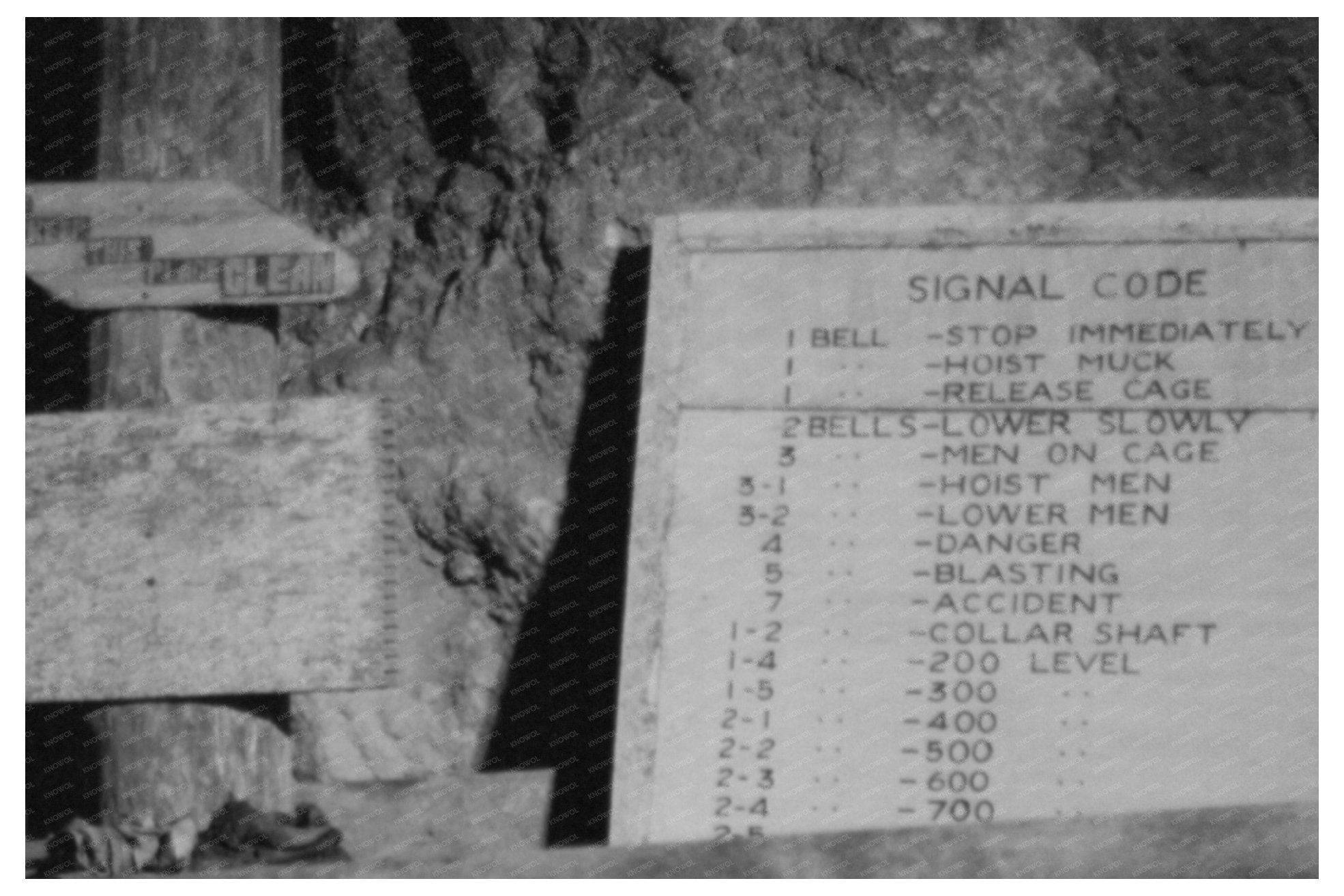 Miner Using Telephone in Gold Mine New Mexico 1940