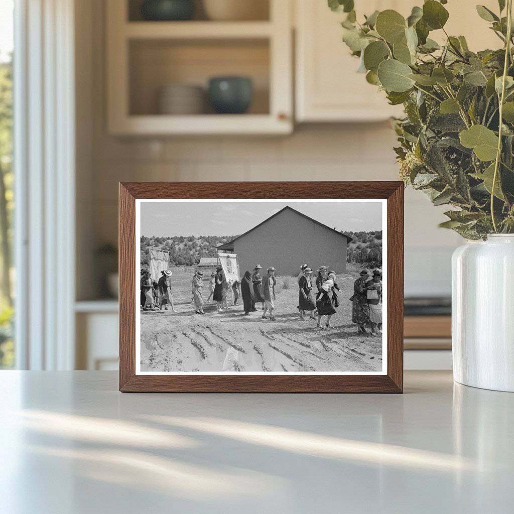 Spanish-American Catholic Procession Penasco New Mexico 1940