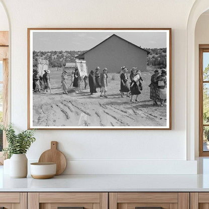 Spanish-American Catholic Procession Penasco New Mexico 1940