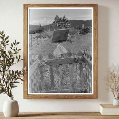 Grave Decoration in Penasco New Mexico July 1940