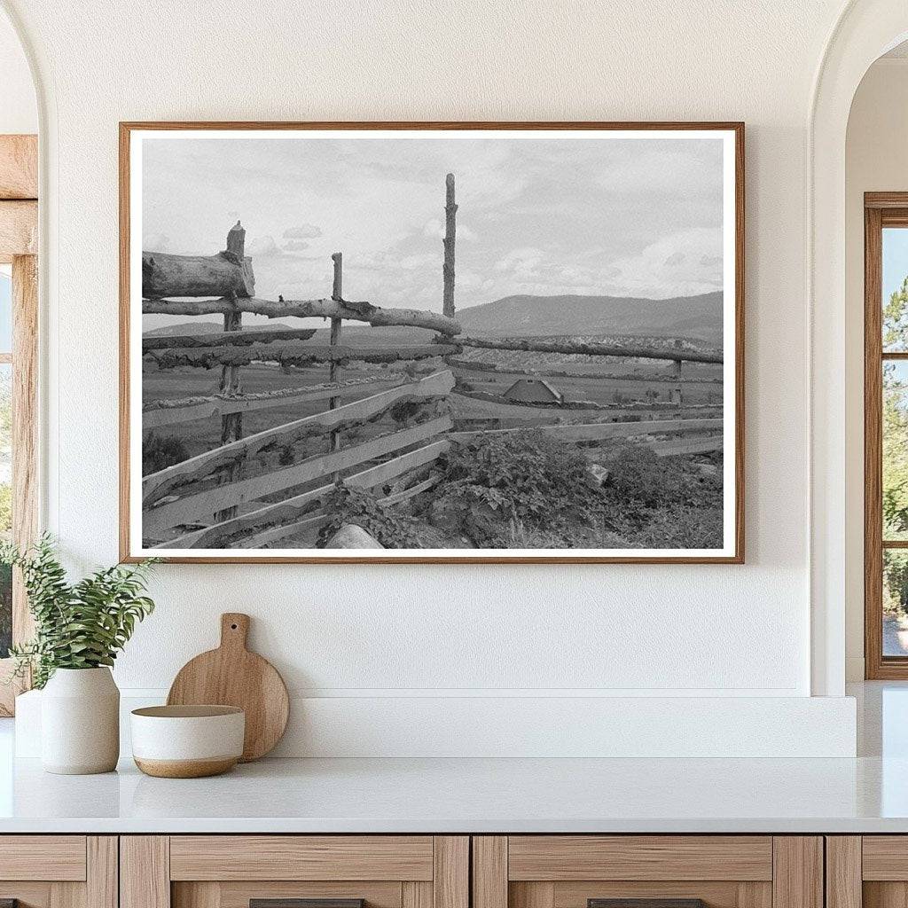 Spanish-American Farmers Building Stone Fences 1940