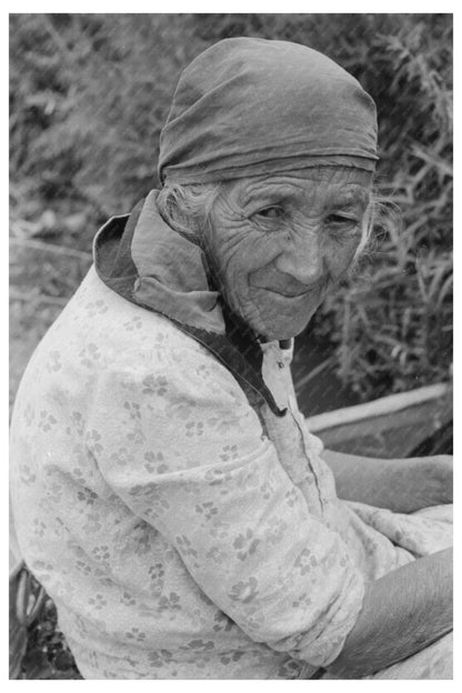 Spanish-American Woman in Chamisal New Mexico 1940