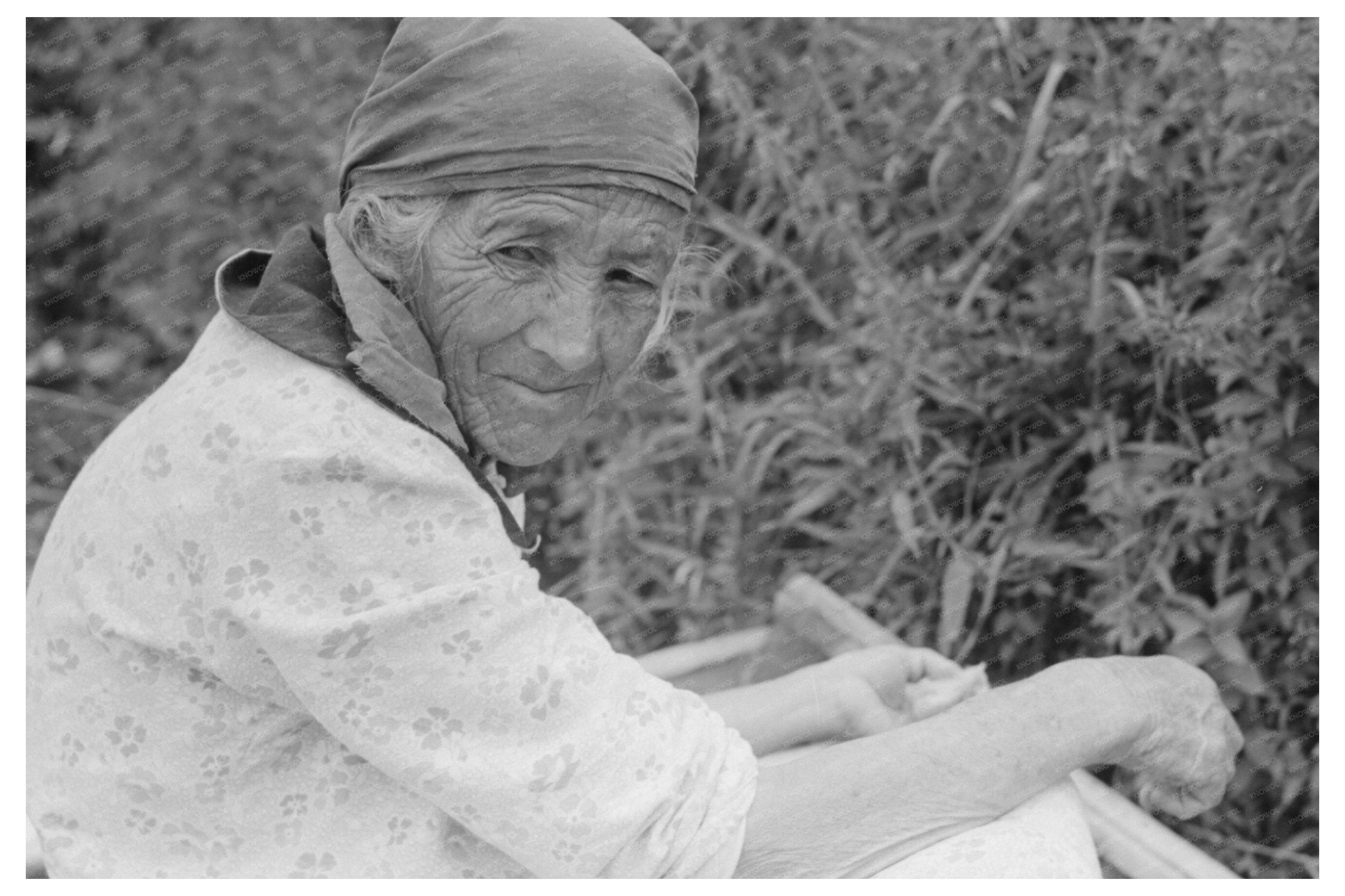 Elderly Spanish-American Woman Chamisal New Mexico 1940