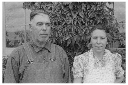 Spanish-American Farmer and Wife Chamisal New Mexico 1940