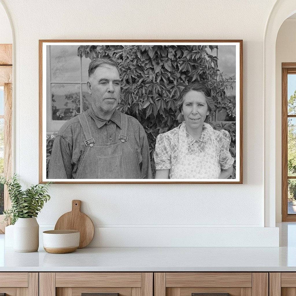 Spanish-American Farmer and Wife Chamisal New Mexico 1940