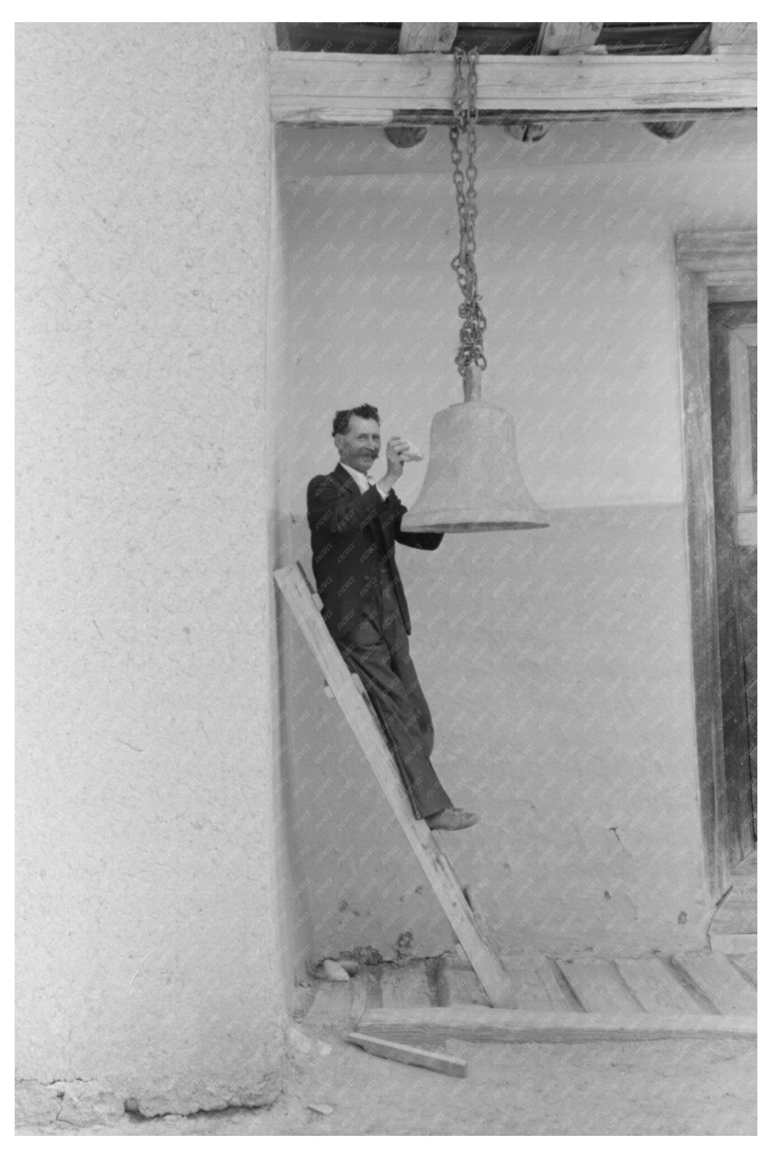 Spanish-American Rings Bell at Church of Twelve Apostles 1940