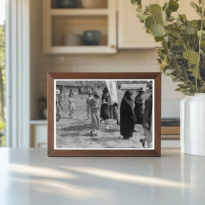 Catholic Procession Honoring Saint Penasco New Mexico 1940