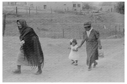 Vintage 1940 Photograph of Chamisal New Mexico Landscape