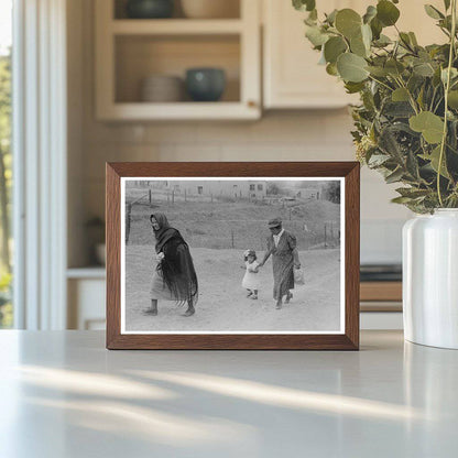 Vintage 1940 Photograph of Chamisal New Mexico Landscape