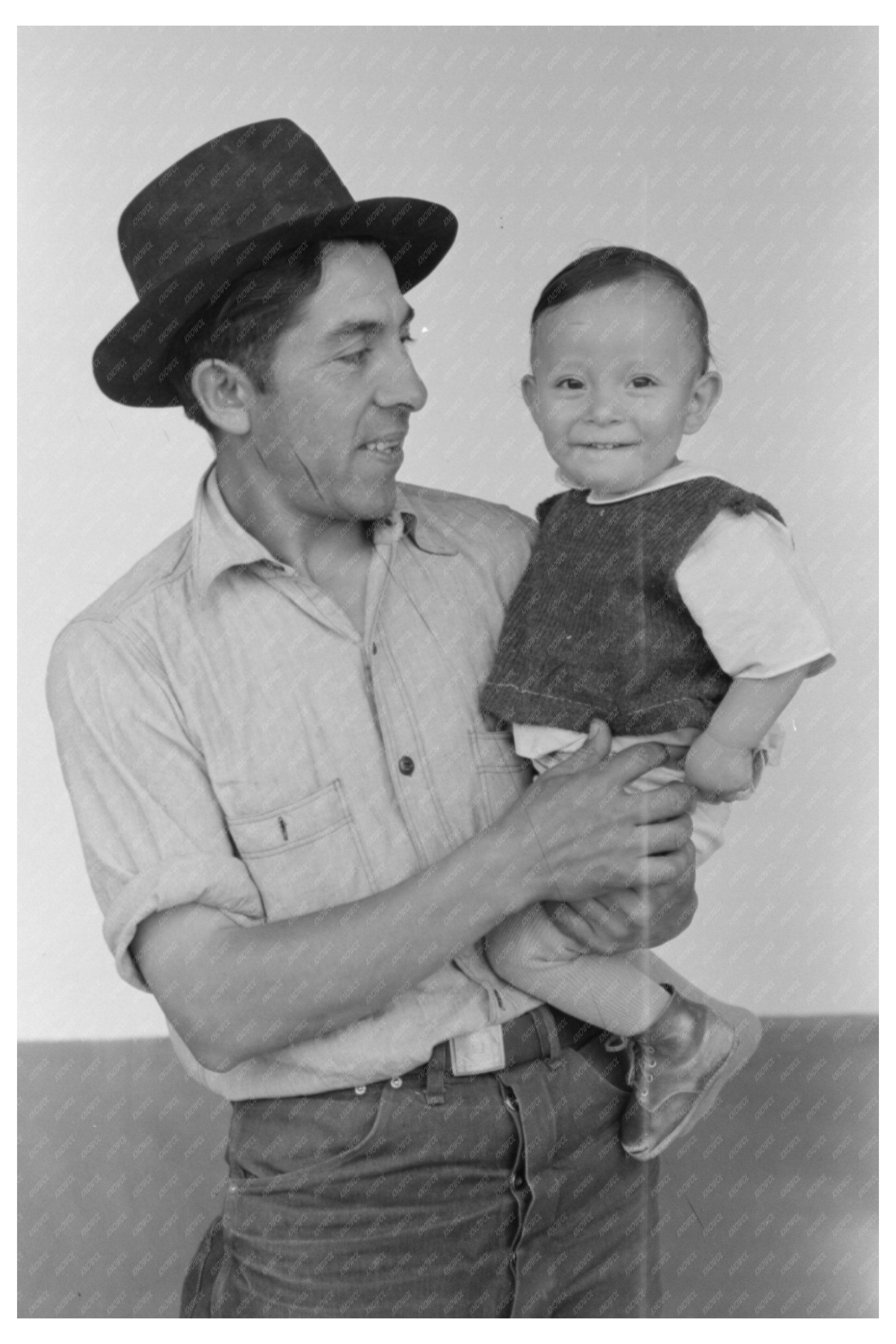 Spanish-American Farmer and Teacher in Chamisal 1940