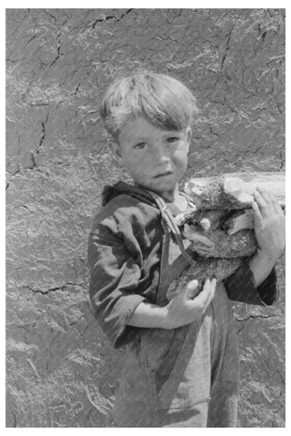 Spanish-American Boy with Wood Bundle Chamisal 1940