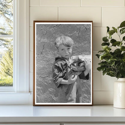 Spanish-American Boy with Wood Bundle Chamisal 1940