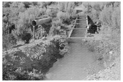 Irrigation Ditch in Taos County New Mexico 1940