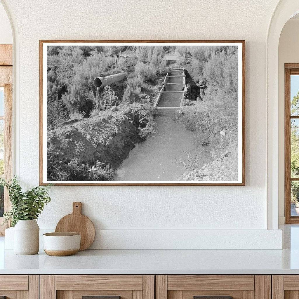 Irrigation Ditch in Taos County New Mexico 1940