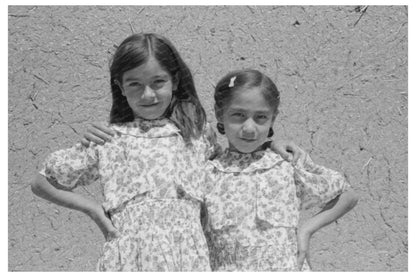 Spanish-American Girls in Chamisal New Mexico 1940