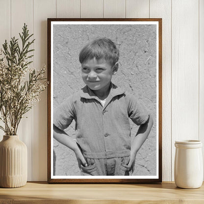 Spanish-American Boy in Chamisal New Mexico 1940