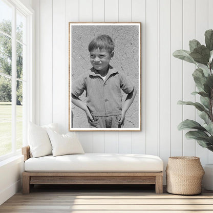 Spanish-American Boy in Chamisal New Mexico 1940