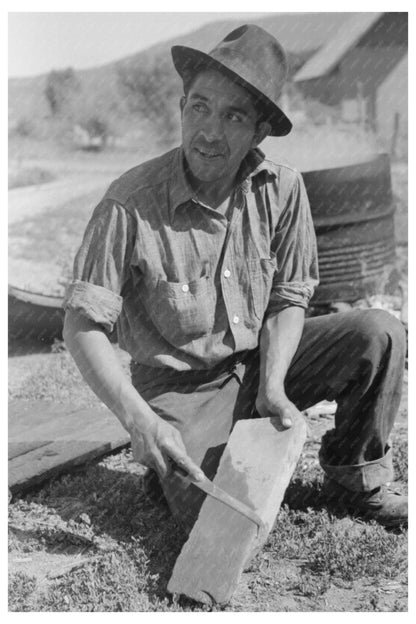 Spanish-American Farmer Sharpening Knife Chamisal 1940