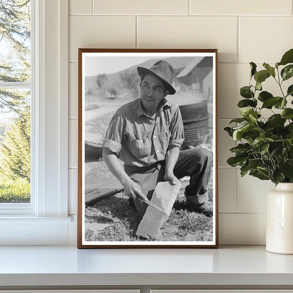 Spanish-American Farmer Sharpening Knife Chamisal 1940