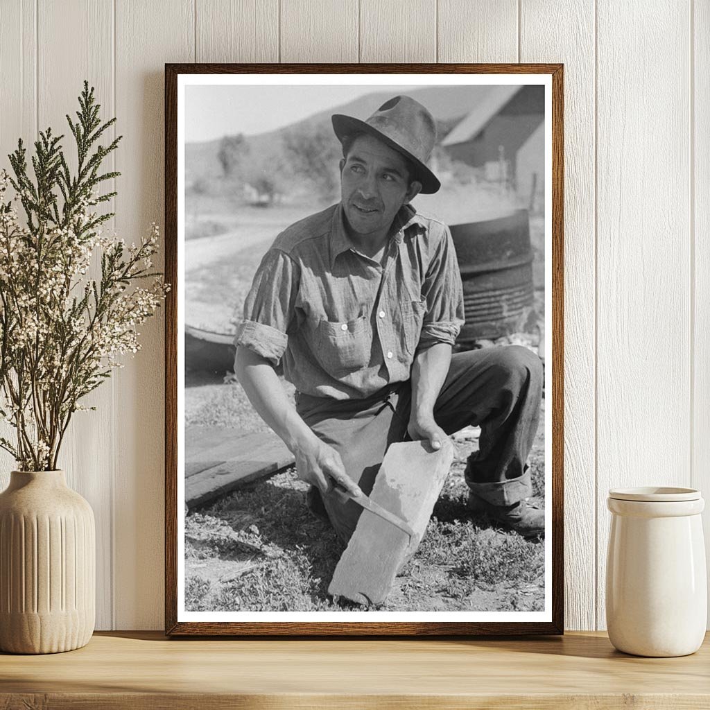 Spanish-American Farmer Sharpening Knife Chamisal 1940