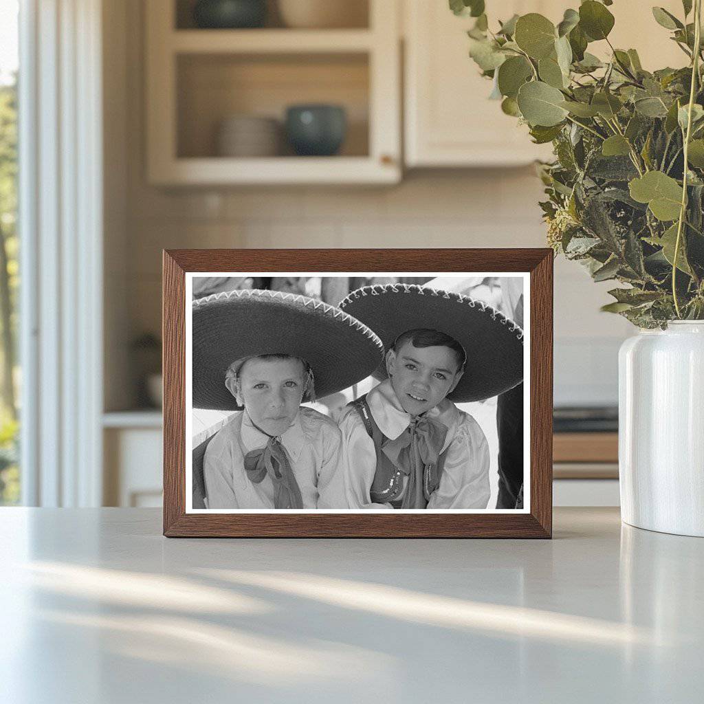 Boys in Fiesta Costumes Taos New Mexico July 1940