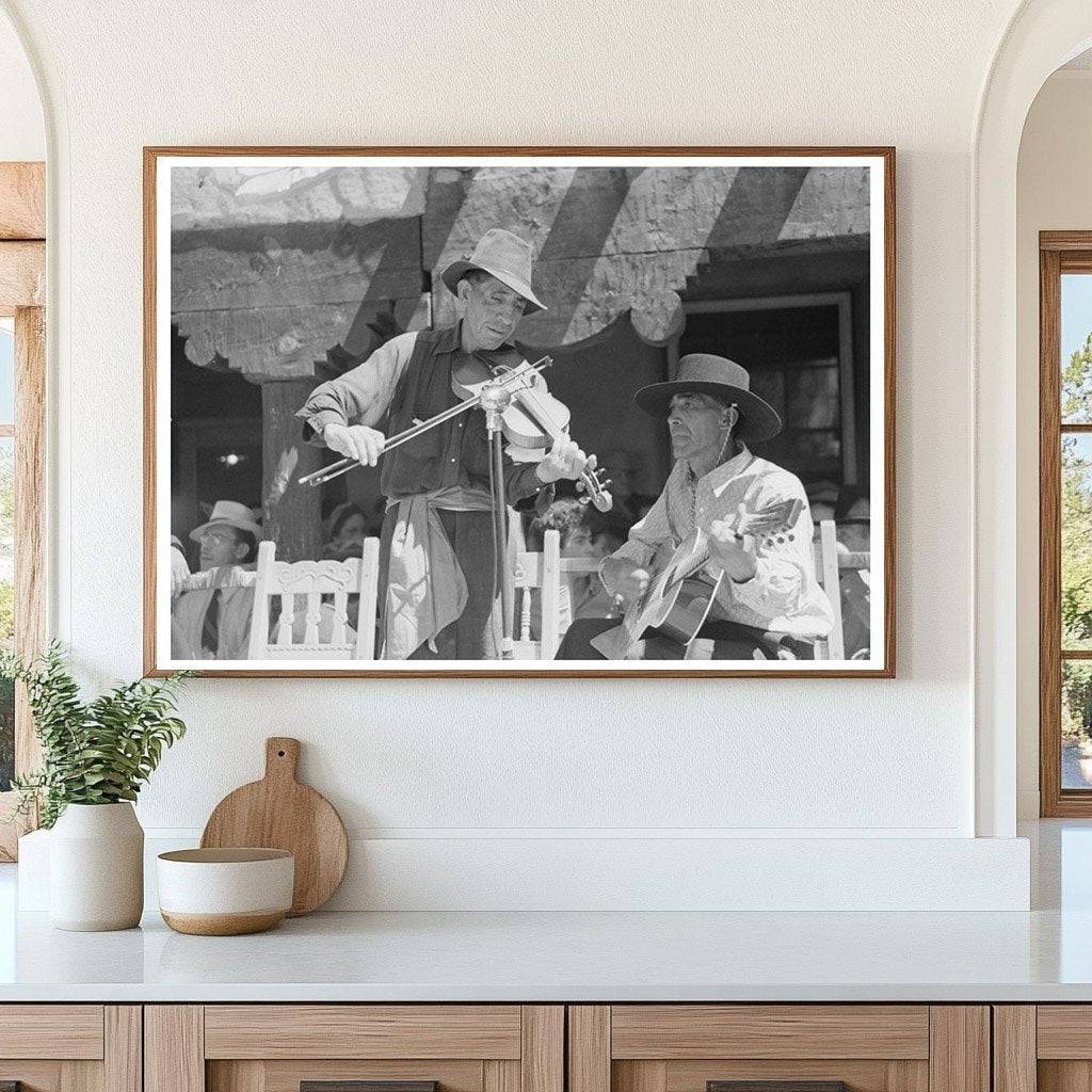 Spanish-American Musicians at Taos Fiesta 1940