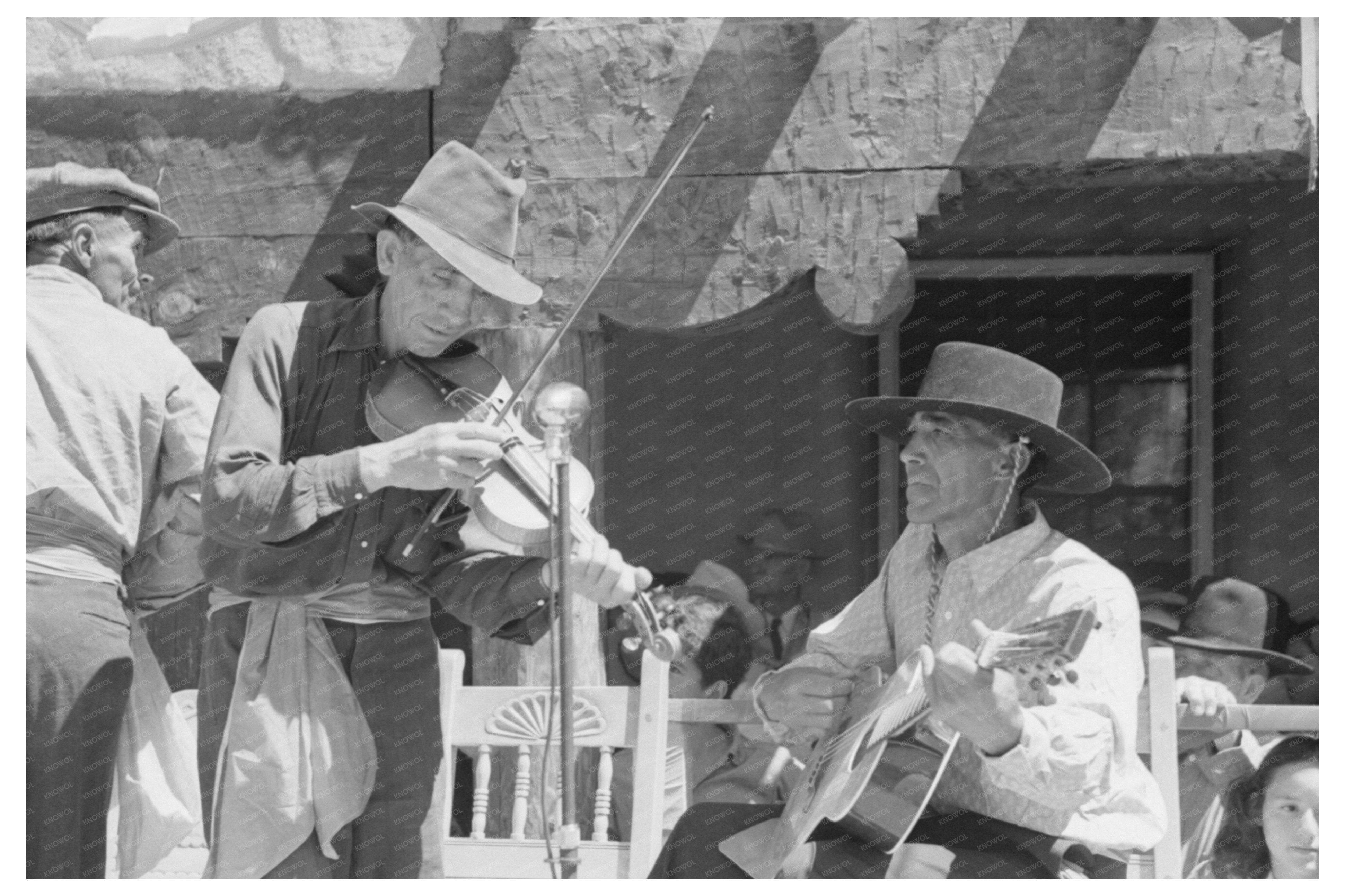 Spanish-American Musicians Fiesta Taos New Mexico 1940