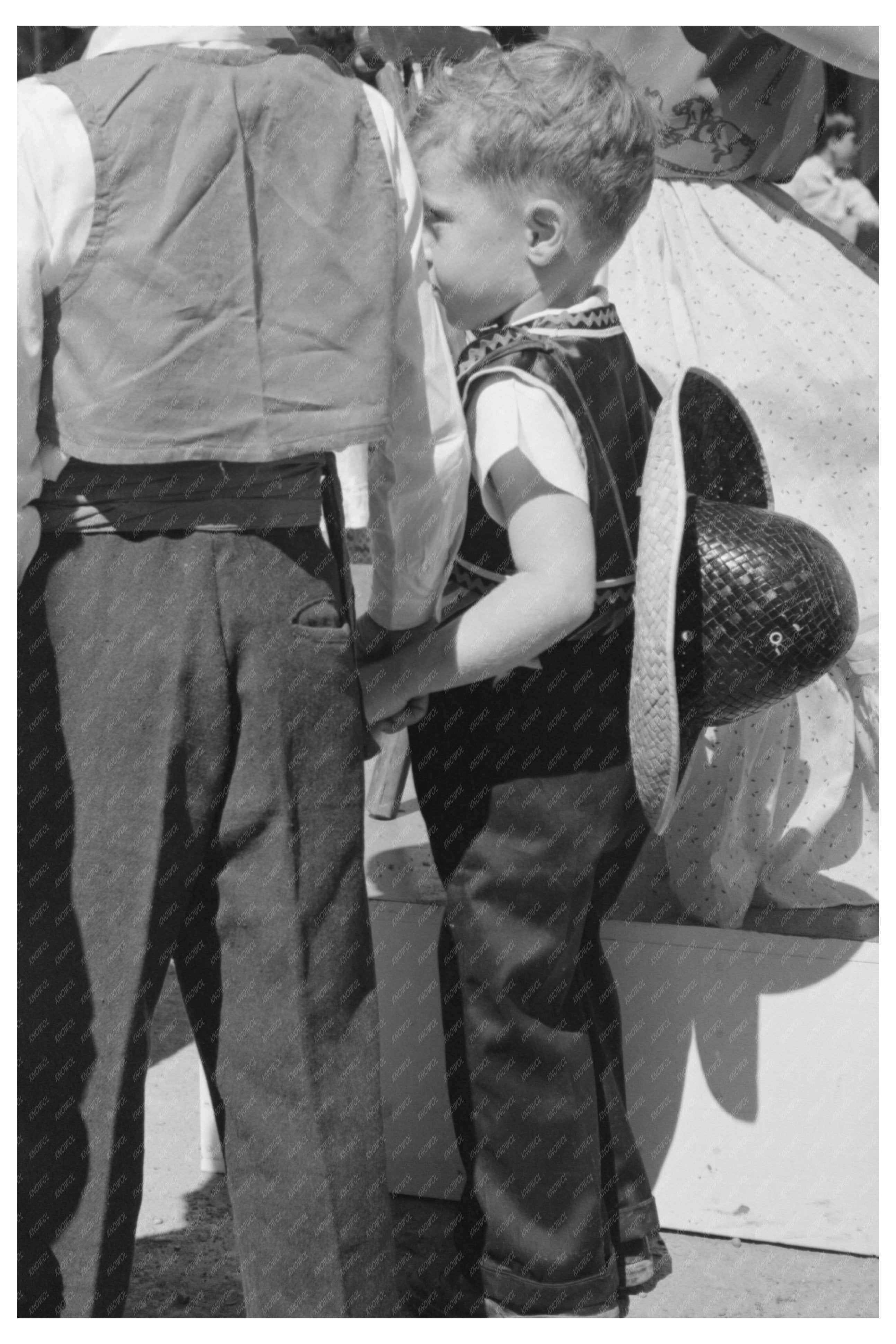 Fiesta Costumes in Taos New Mexico July 1940