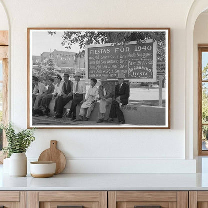 Taos New Mexico Fiesta Day Scene July 1940